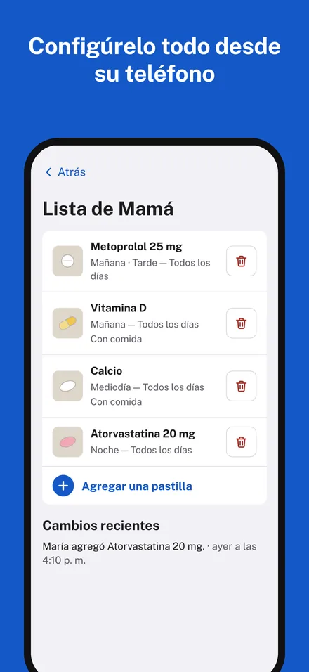La lista de Mamá, armada desde su iPhone.